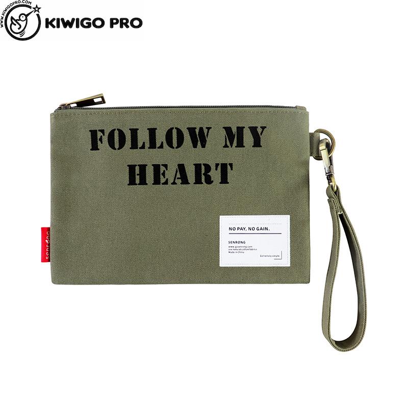 【kiwigopro】簡約帆布零錢包