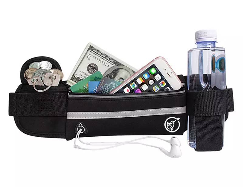 【kiwigopro】跑步手機運動腰包可裝水壺(可彩印logo)