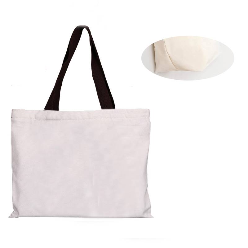 【kiwigopro】帆布袋-小提袋(黑提手)(原胚布色)