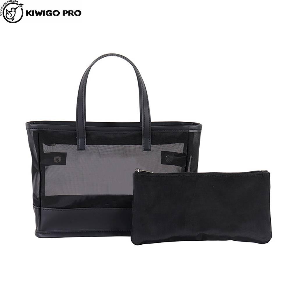 【kiwigopro】透氣網格手提袋-黑色