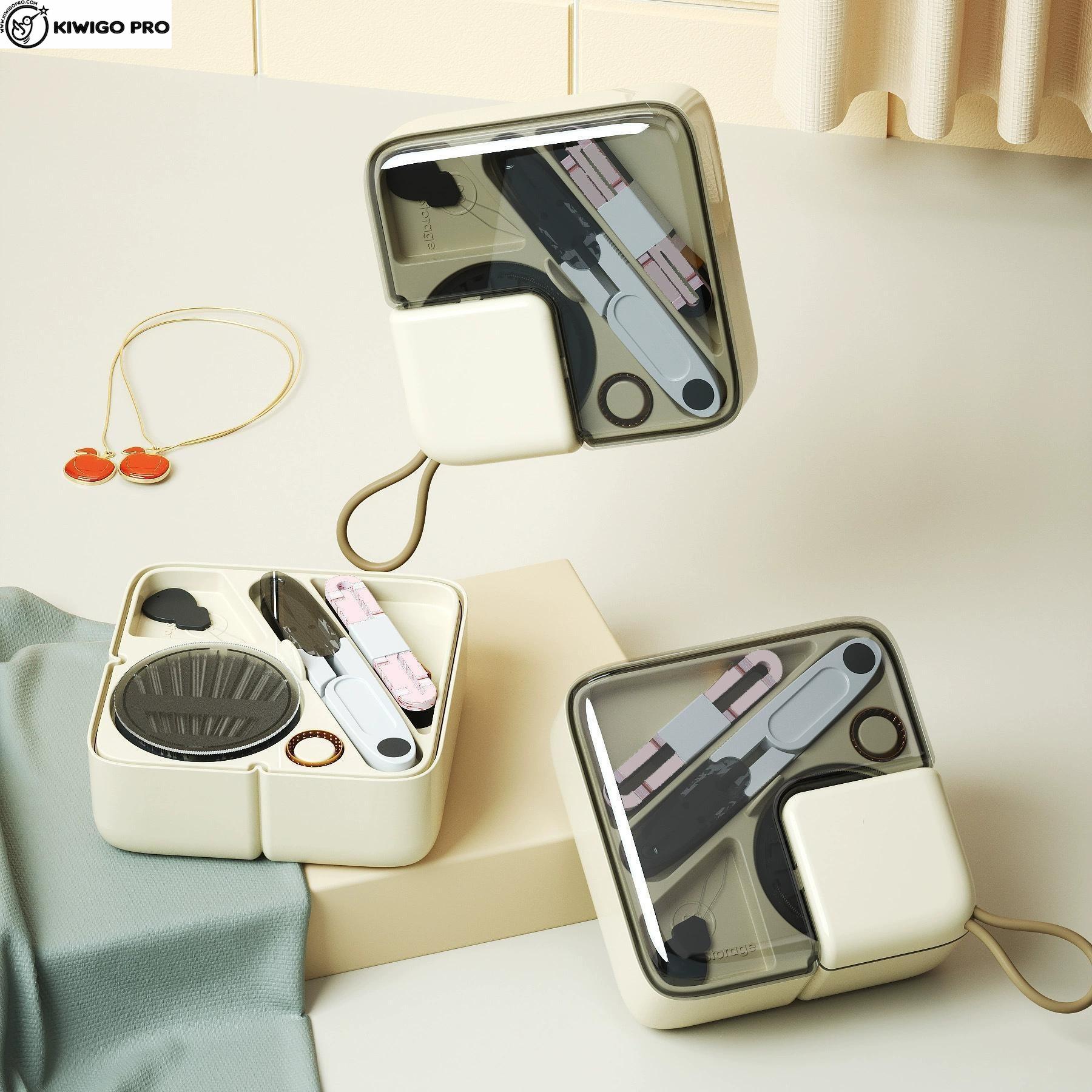 【kiwigopro】輕奢針線盒套裝|家用旅行擕帶式針線包全套多功能縫紉盒