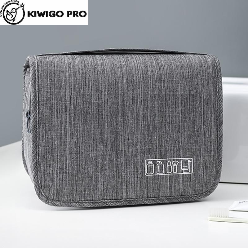 【kiwigopro】陽離子旅行掛勾洗漱包出差旅行防水乾溼分離化妆包