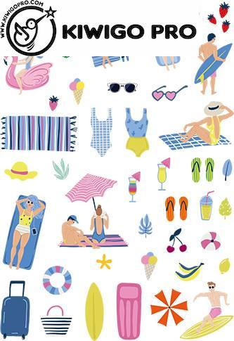 【A4】乾式浮雕轉印貼紙/水晶貼/周邊不殘膠/直接貼產品(整張出貨)