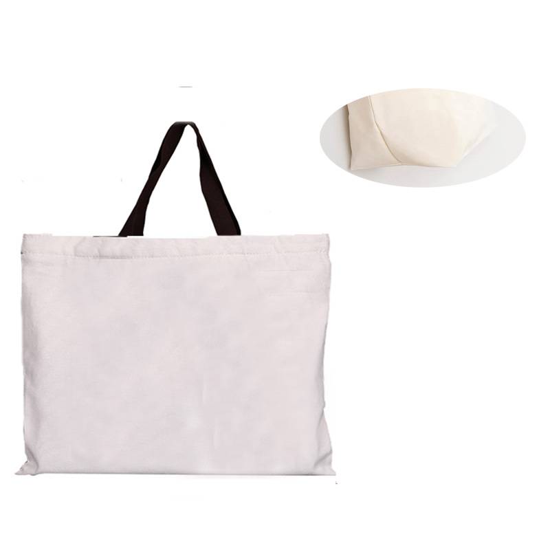 【kiwigopro】帆布包-小提袋(黑提袋-短 )(原胚布色)