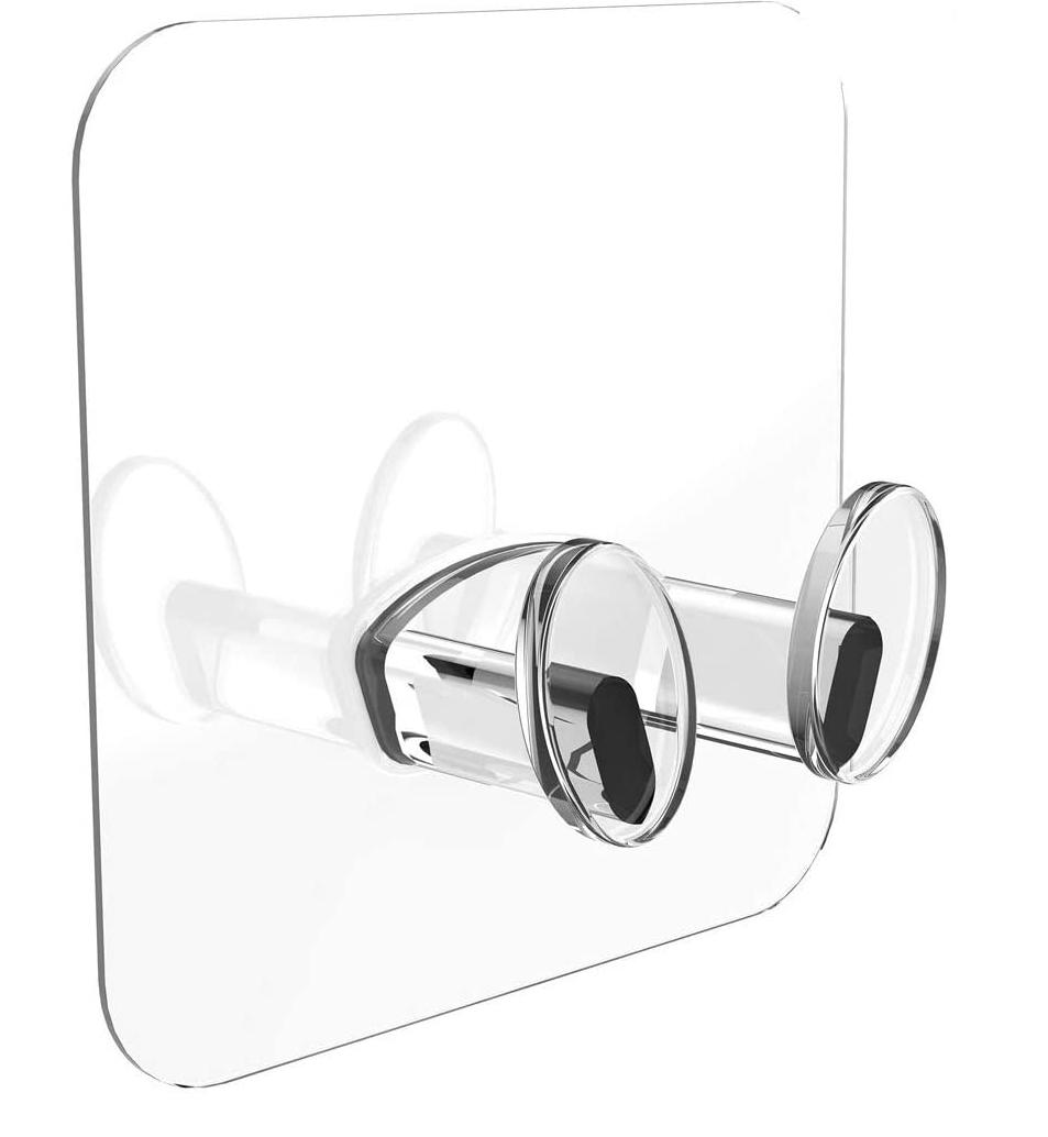 【正方形】無痕牙刷插頭掛勾(可彩印)