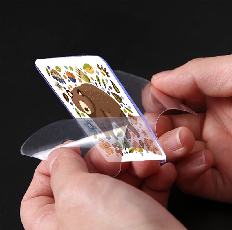 【長方形導角】雙面留言貼(不傷紙)(非透明)水洗重複使用